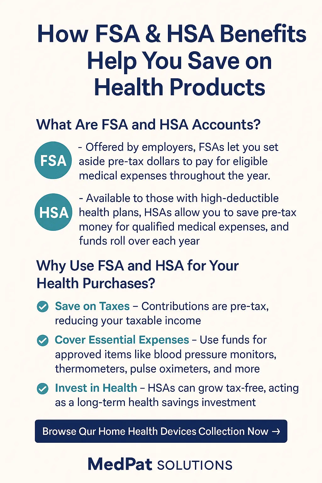 FSA & HSA Benefits – Save on Health Products | MedPat Solutions - MedPat Solutions