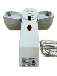 Med-Pat XL88Q large button phone with adjustable holder for seniors, featuring amplified sound and visual alert.