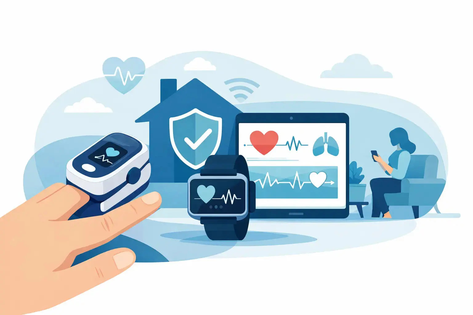 Pulse Oximeters for Safer Home Monitoring