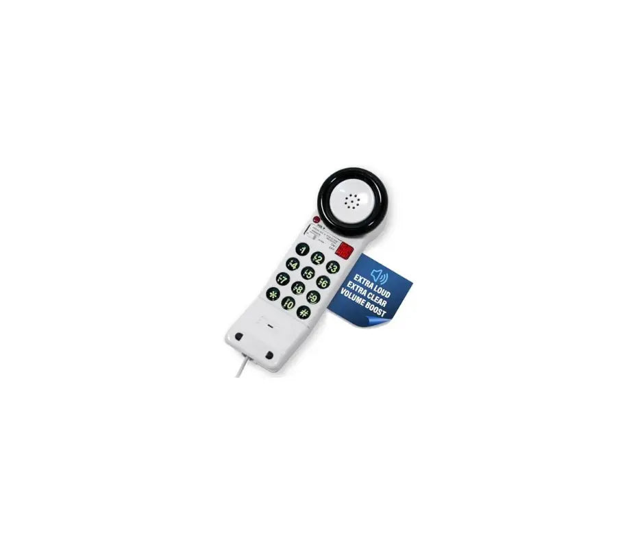 Med-Pat XL88Q One-Piece Phone – Extra-Loud Volume, Visual Ring, Water-Resistant, Hearing Aid Compatible Med-Pat