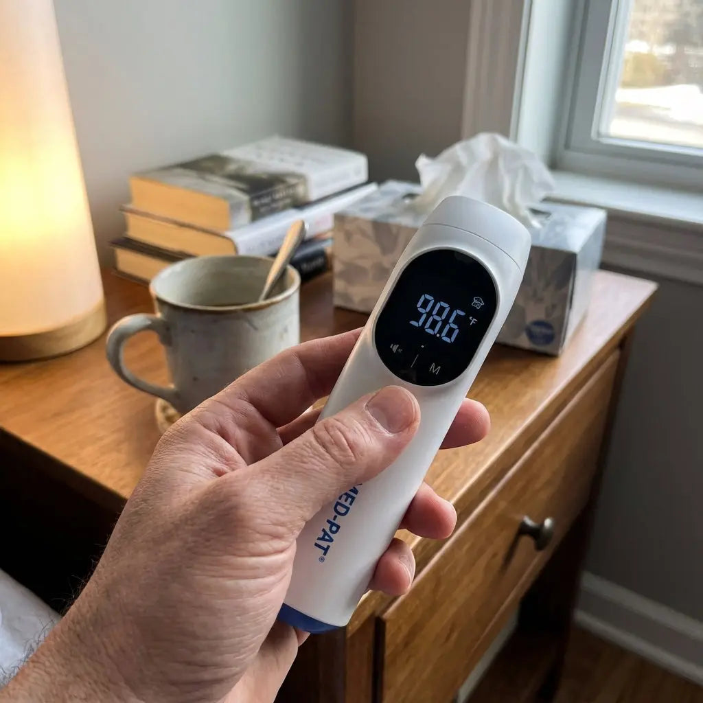 Med-Pat TH-1 Digital Infrared Thermometer | 4-in-1 Tympanic & Temporal Thermometer for Adults, Kids & Babies | Fast, Accurate & Easy MedPat Solutions