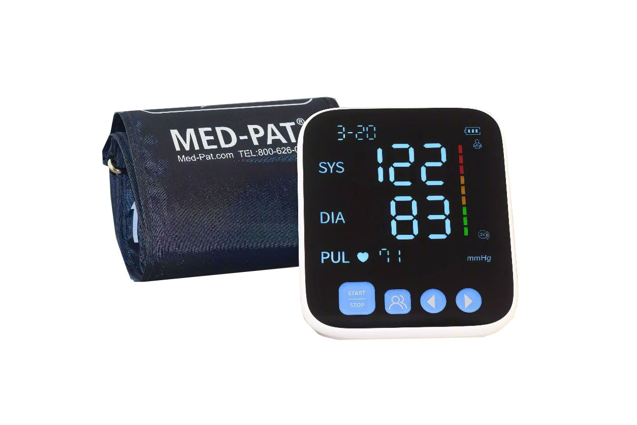 Med-Pat BP-S Arm Blood Pressure Monitor – Accurate and Reliable Home Health Device with Easy-to-Read Display and One-Touch Operation