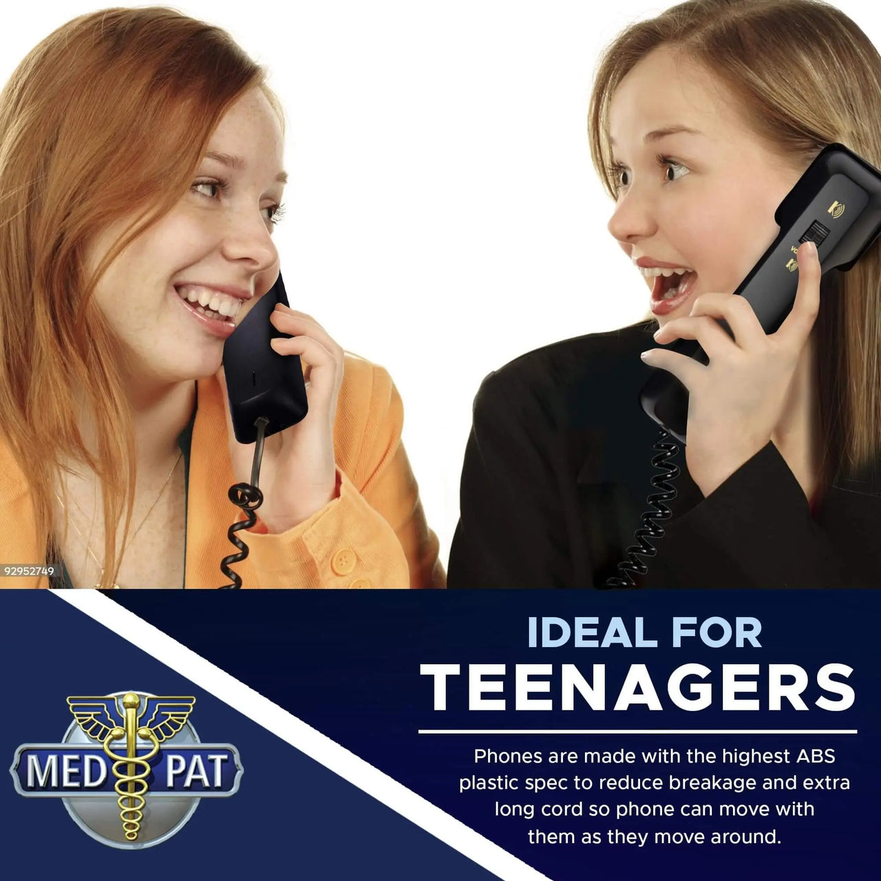 Med-Pat D2200  “2 Can Talk 2” Telephone | Dual Handset Landline Phone with Memory Keys & Enhanced Volume - MedPat Solutions