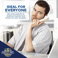 Med-Pat T1C Sleek Trimline Corded Telephone – Dove Gray | Wall-Mountable, Hearing Aid Compatible, Ring/In-Use Light - MedPat Solutions