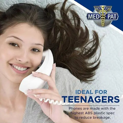 Med-Pat XL88Q One-Piece Phone – Extra-Loud Volume, Visual Ring, Water-Resistant, Hearing Aid Compatible - MedPat Solutions