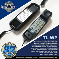 Med-Pat TL-WP Waterproof Trimline Phone – Perfect for Bathrooms, Kitchens, Outdoors - MedPat Solutions