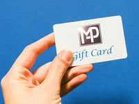Hand holding a Med Pat Solutions gift card, supporting wellbeing and wellness.