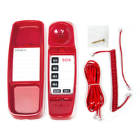 FIRST M by TAFEA Emergency Phone | One-Button 911 Dialer, Programmable M2–M4, Hands-Free Listening, Loud Ringer – Ideal for Homes, Gyms, Hospitals, Hotels & Public Spaces - MedPat Solutions