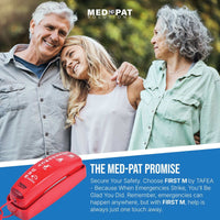 FIRST M by TAFEA Emergency Phone | One-Button 911 Dialer, Programmable M2–M4, Hands-Free Listening, Loud Ringer – Ideal for Homes, Gyms, Hospitals, Hotels & Public Spaces - MedPat Solutions