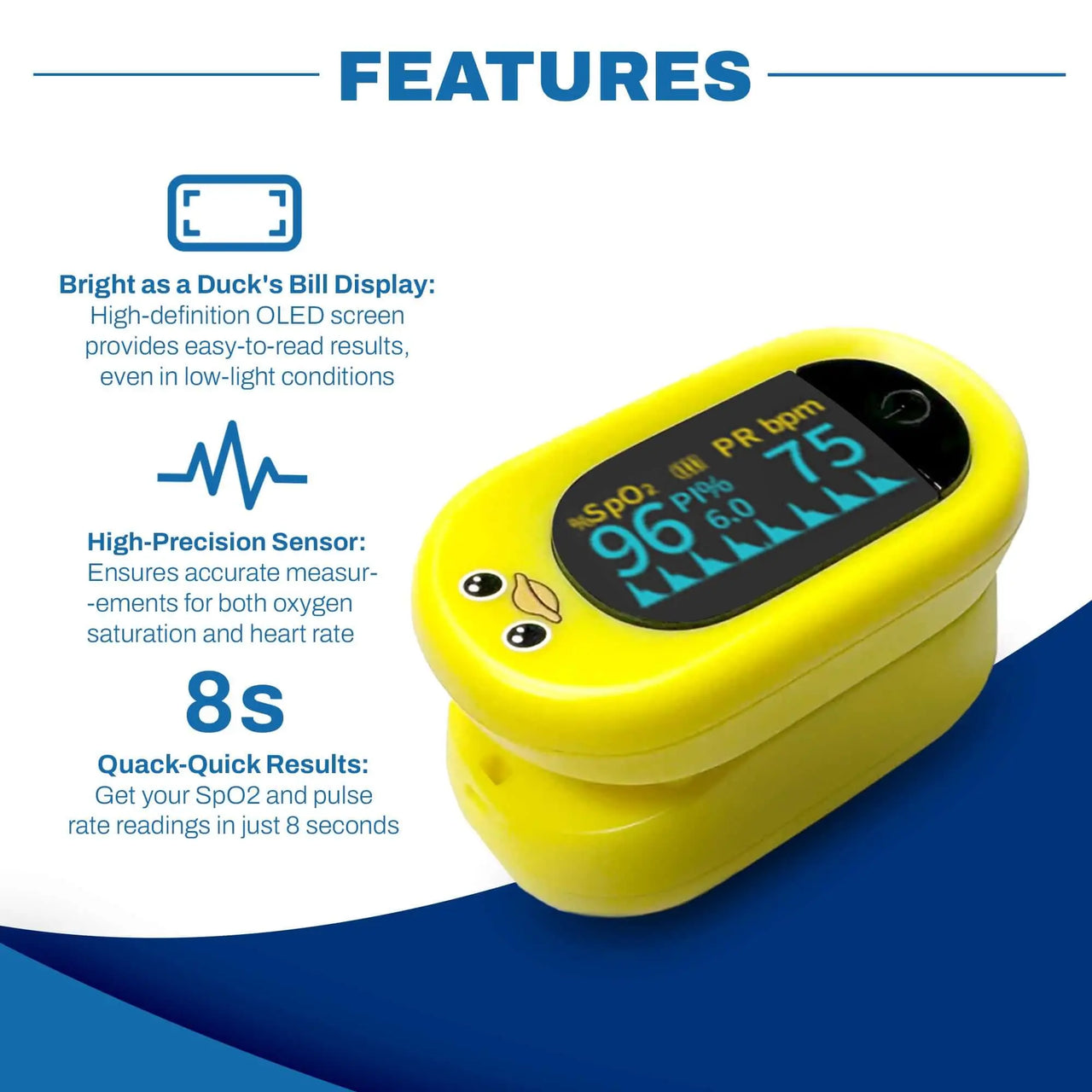 Kid-Friendly Pulse Oximeter – Med-Pat “Ducky” PXC-1 | FDA Approved & FSA/HSA Eligible - MedPat Solutions